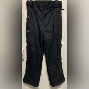 CB Sports Men's Black Ski Snowboard Pants Assault Insulated Size L